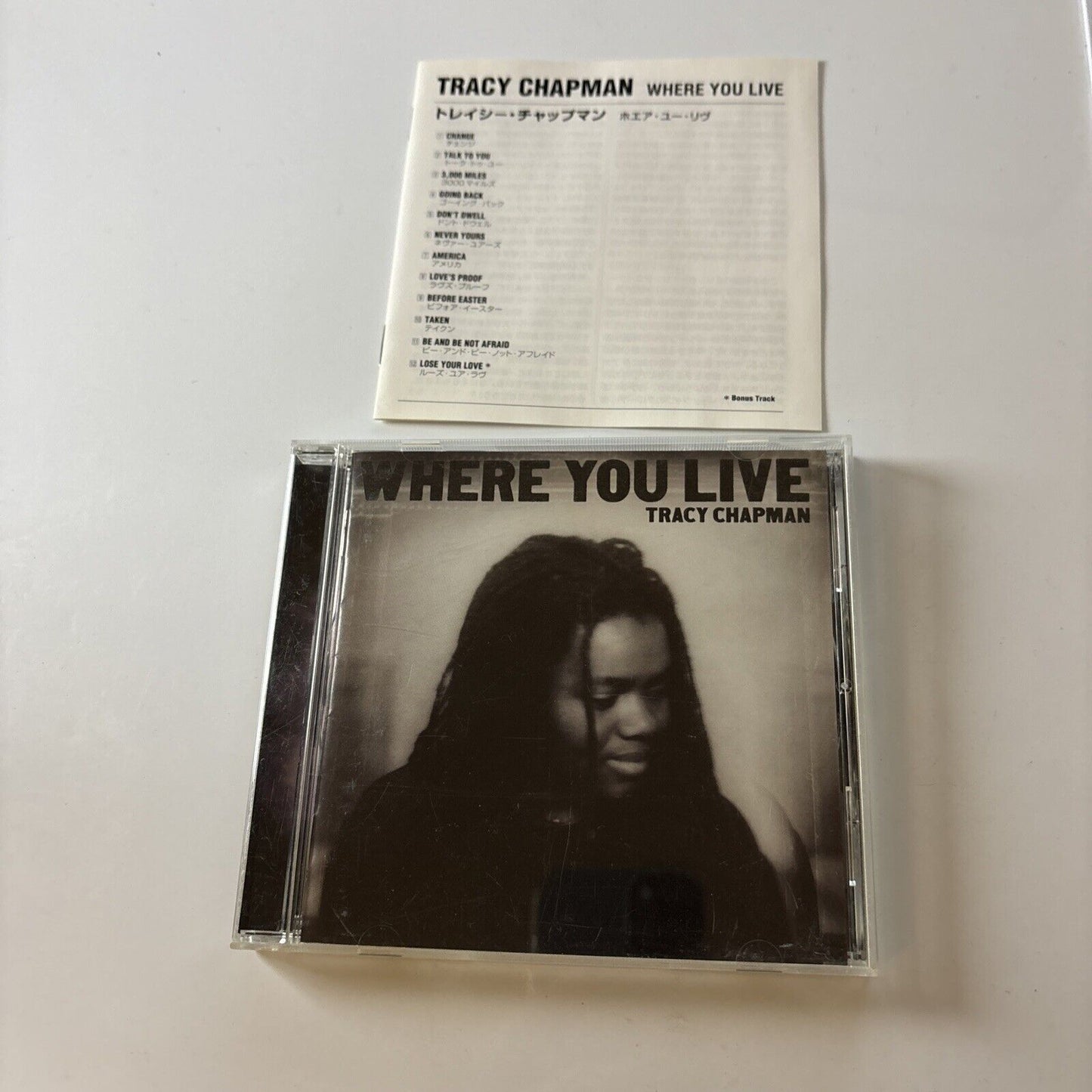 Tracy Chapman - Where You Live (CD, 2005) Japan Wpcr-12144