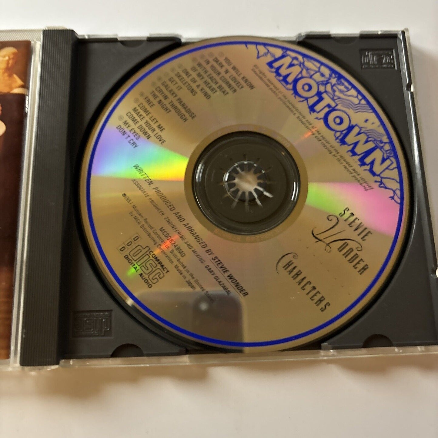 Stevie Wonder - Characters (CD, 1987) Mcd06248md