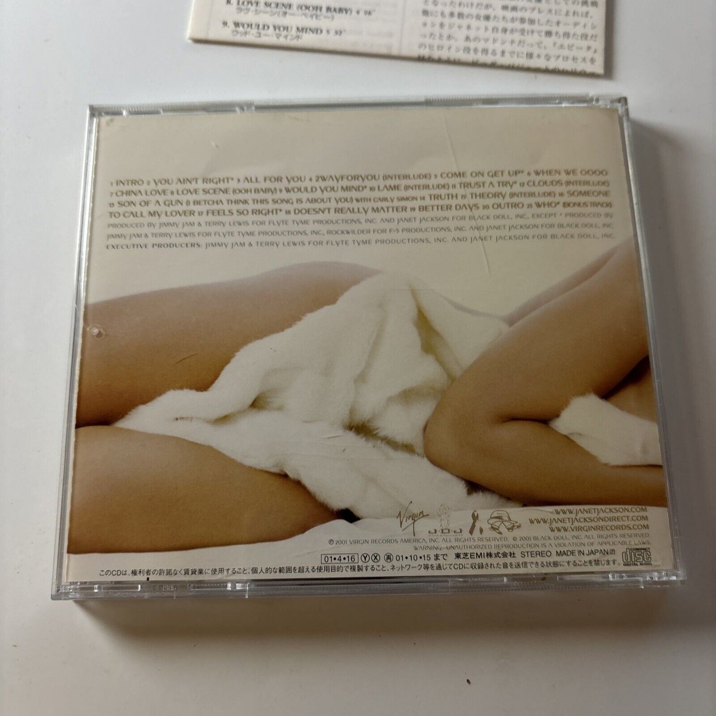 Janet Jackson - All For You (CD, 2001) Japan Vjcp-68288