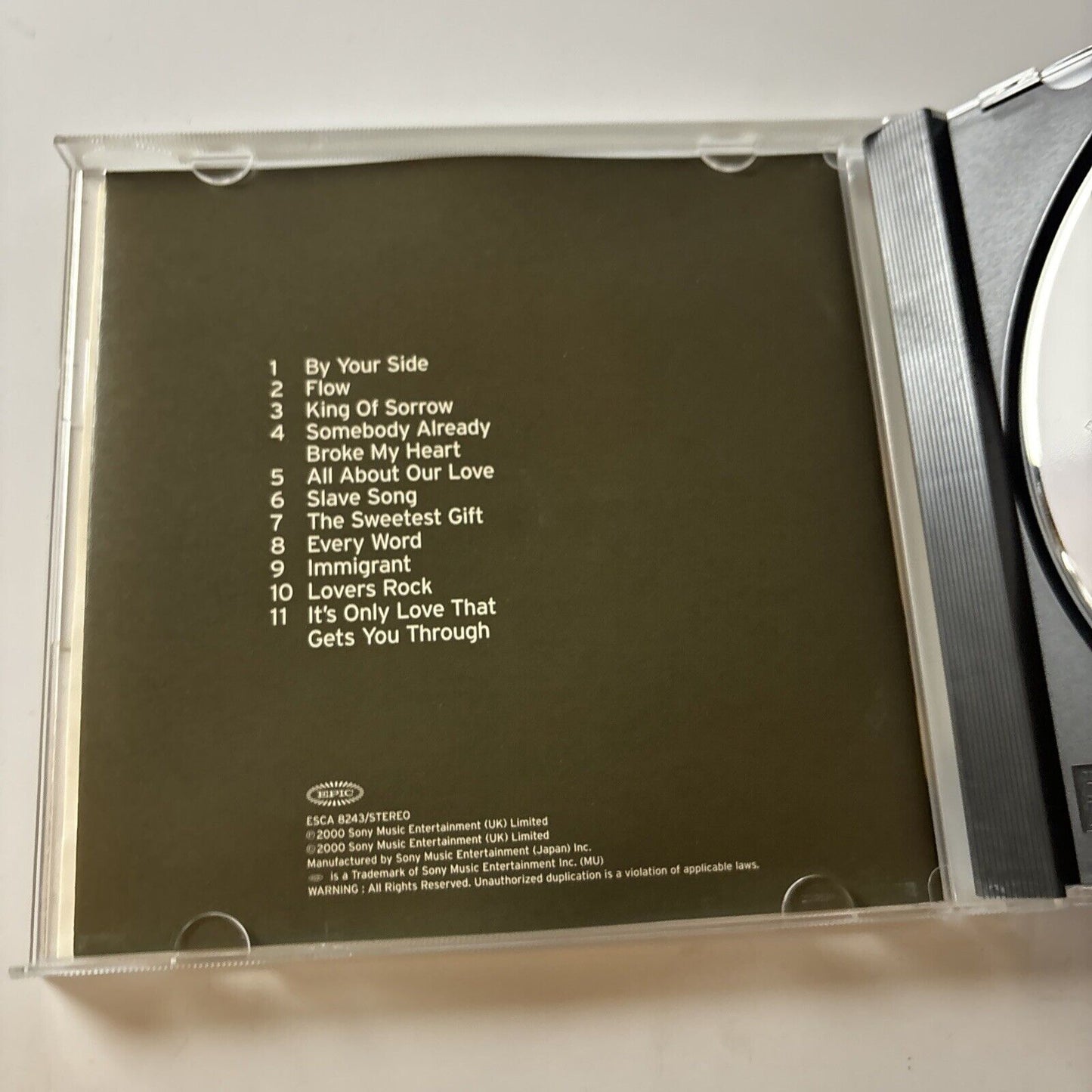 Sade - Lovers Rock (CD, 2000) Japan Esca-8243