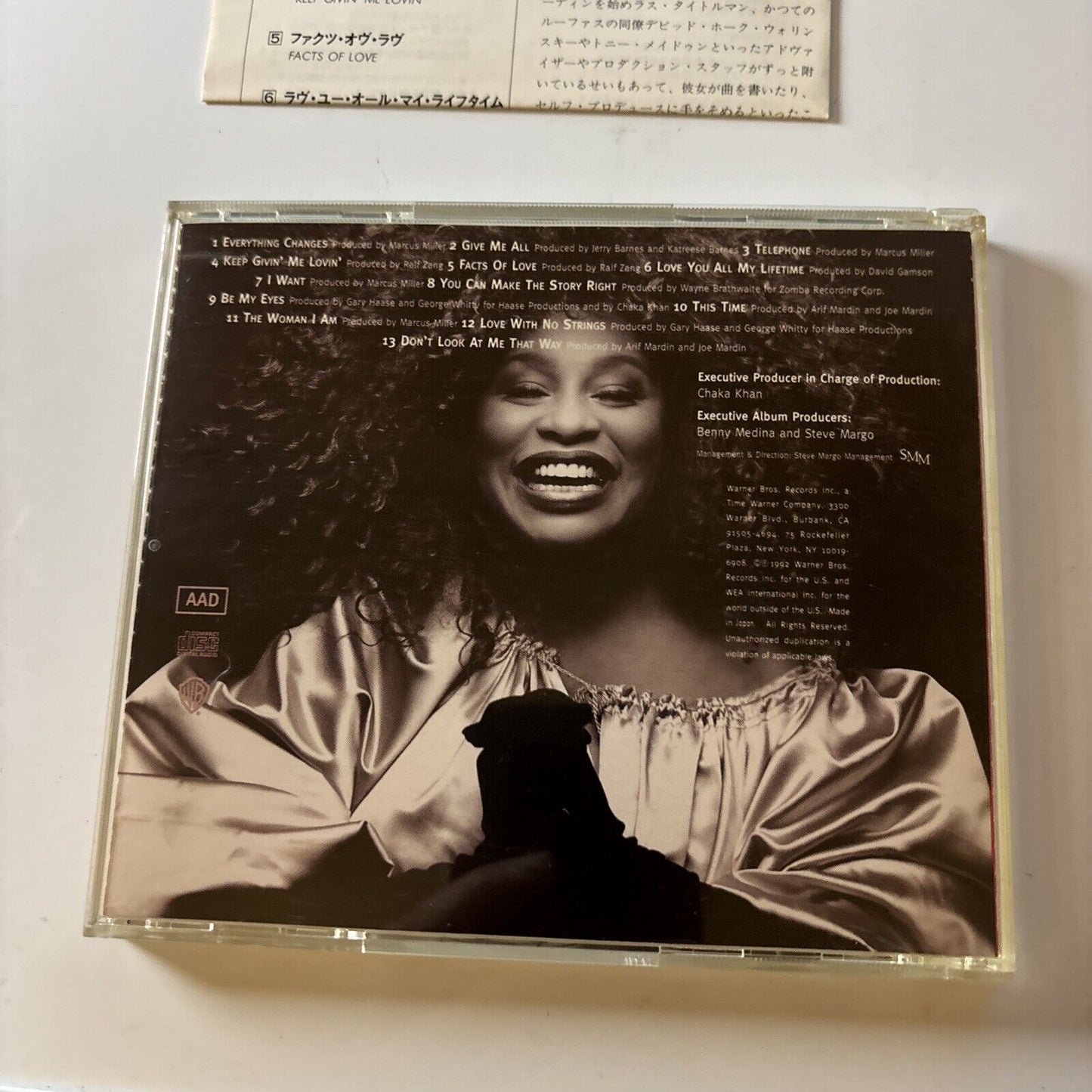 Chaka Khan - The Woman I Am (CD, 1992) Japan Wpcp-4787