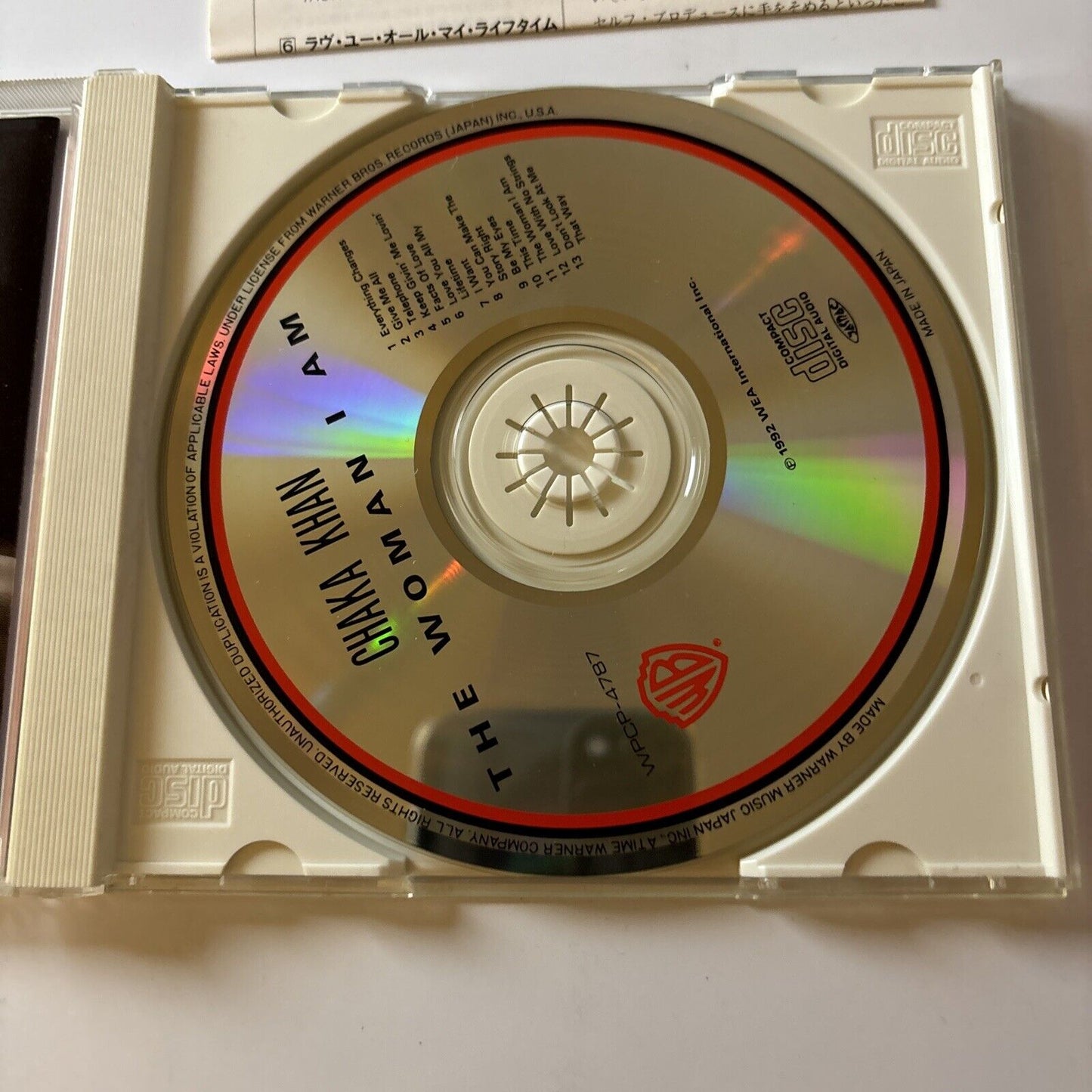 Chaka Khan - The Woman I Am (CD, 1992) Japan Wpcp-4787