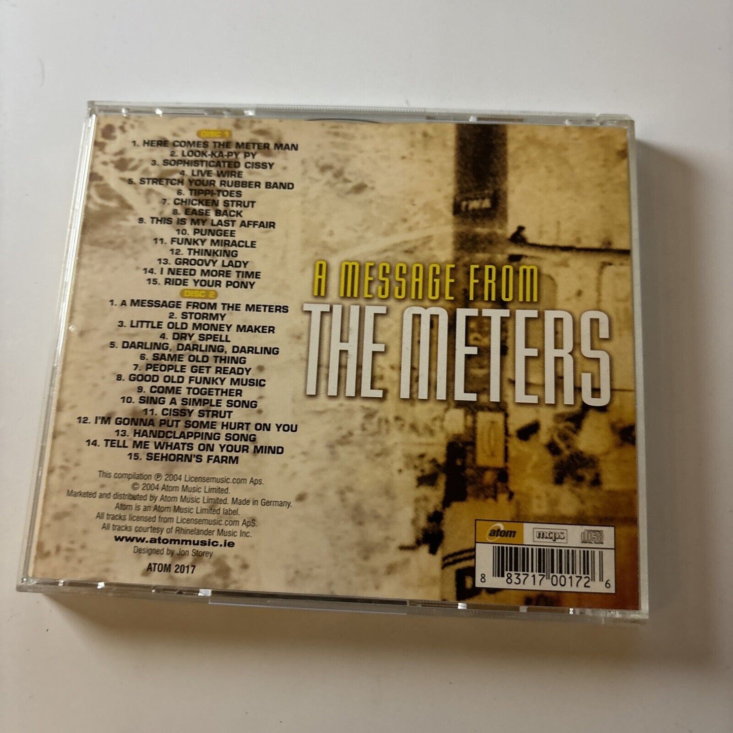The Meters - Message from the Meters (CD, 2004, 2-Disc) Atom-2017