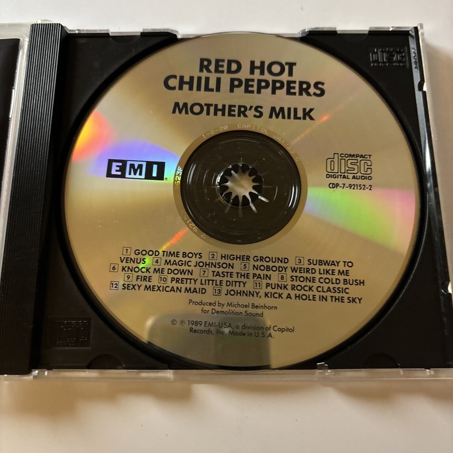 Red Hot Chili Peppers - Mother's Milk (CD, 1989) Cdp-7-92152-2