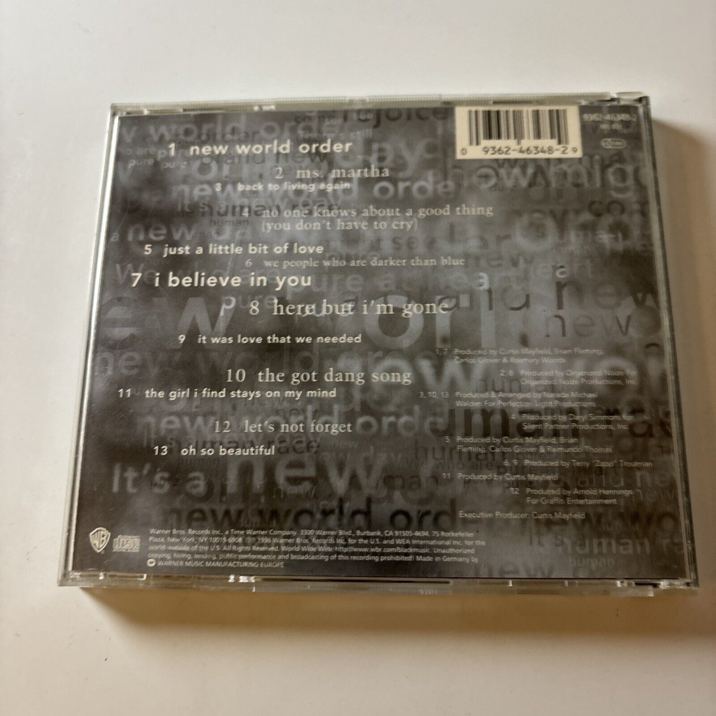 Curtis Mayfield - New World Order  (CD, 1996)