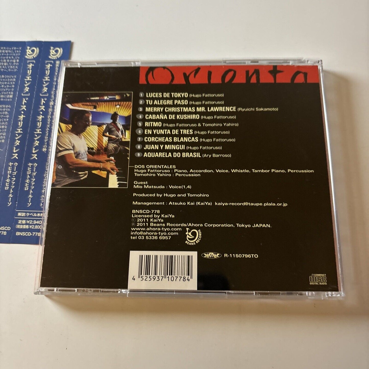 Orienta - Dos Orientales (CD, 2011) Obi Japan Bnscd-778