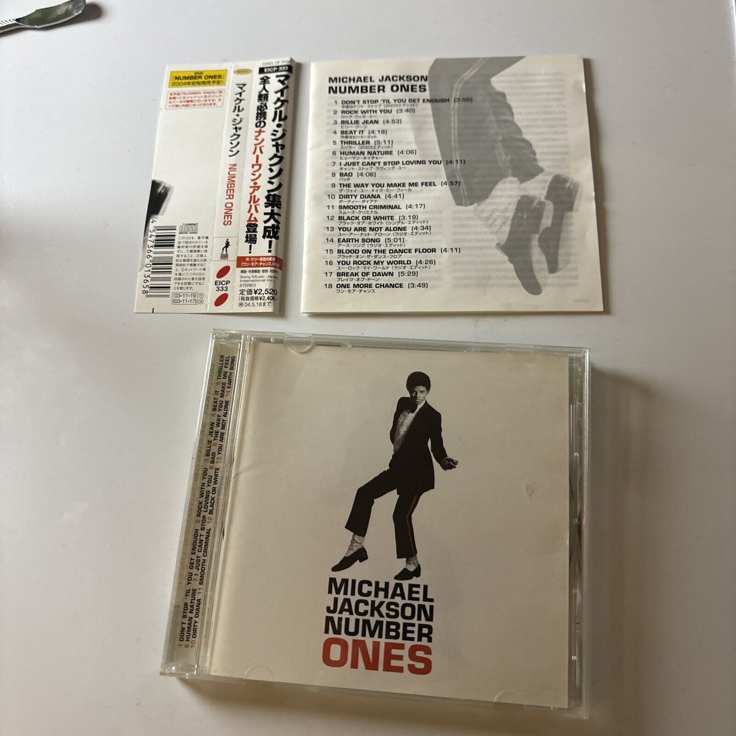 Michael Jackson - Number Ones (CD, 2003) Japan Obi Eicp-333