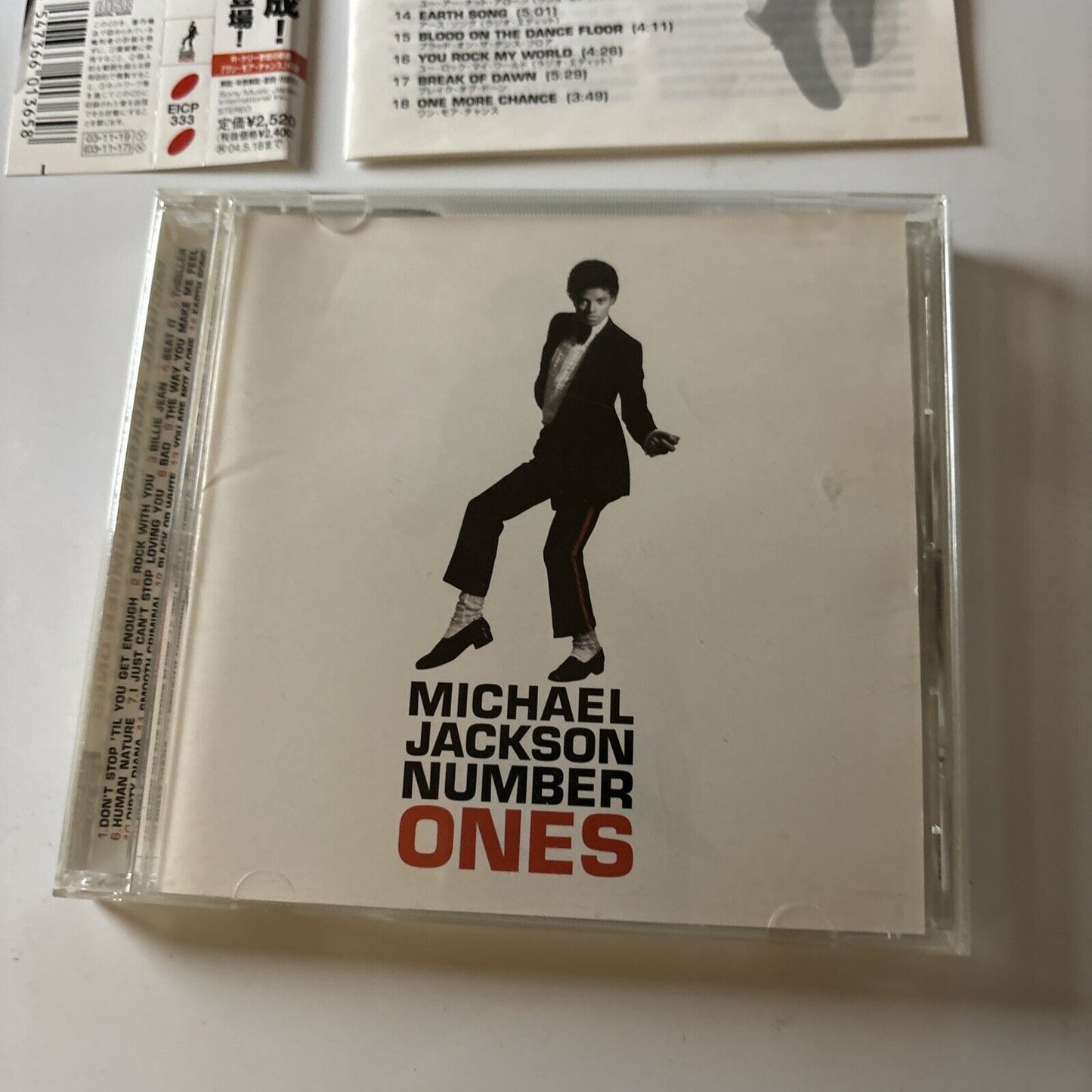 Michael Jackson - Number Ones (CD, 2003) Japan Obi Eicp-333