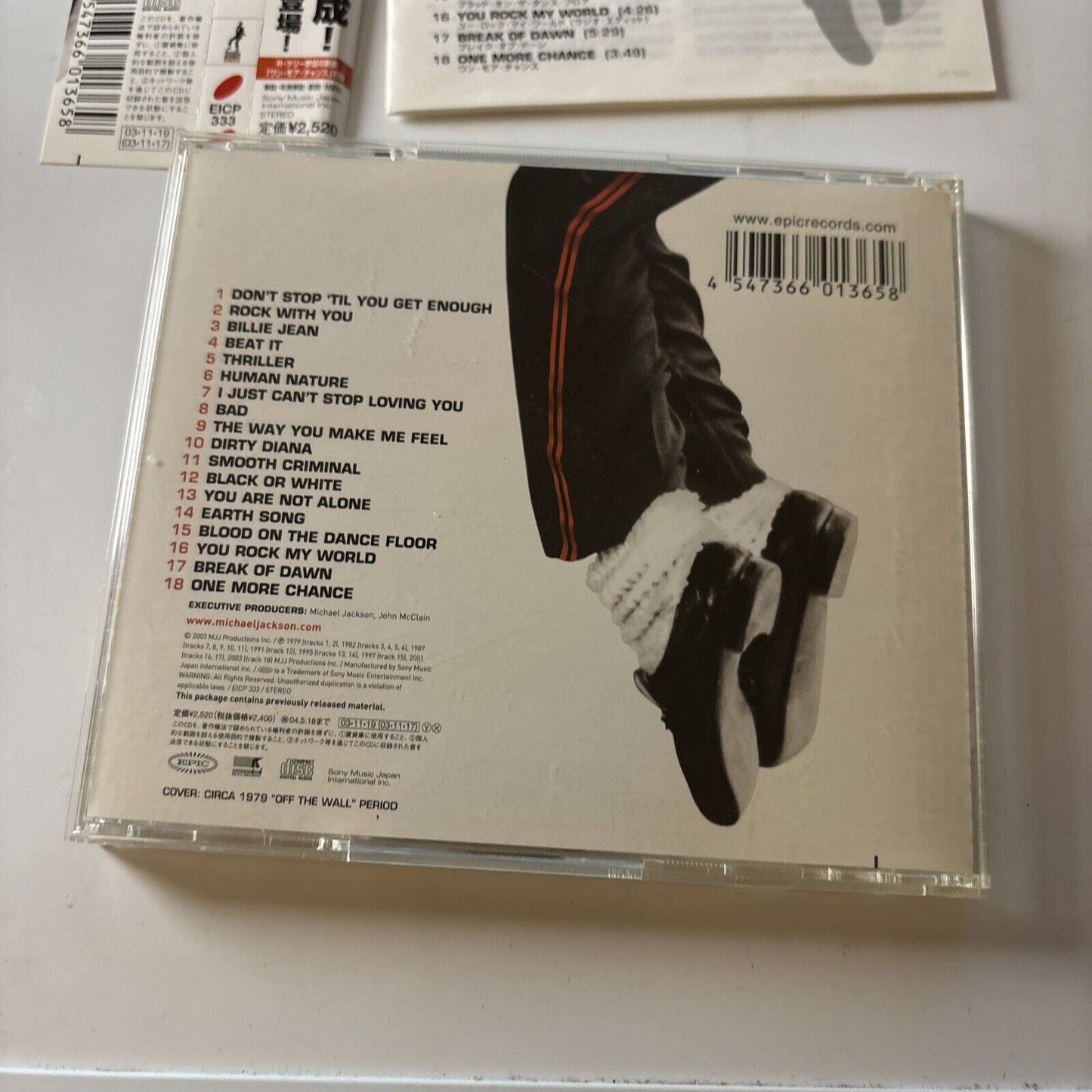 Michael Jackson - Number Ones (CD, 2003) Japan Obi Eicp-333