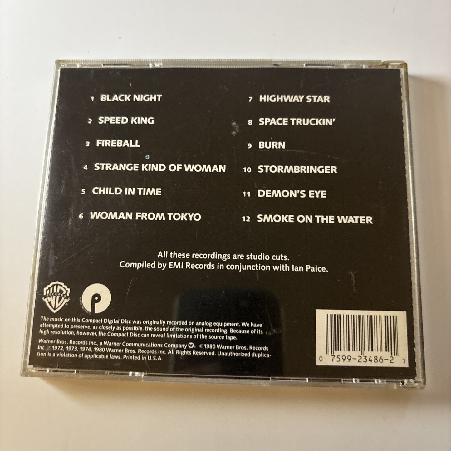 Deepest Purple - The Very Best Of Deep Purple (CD, 1980)    3486-2