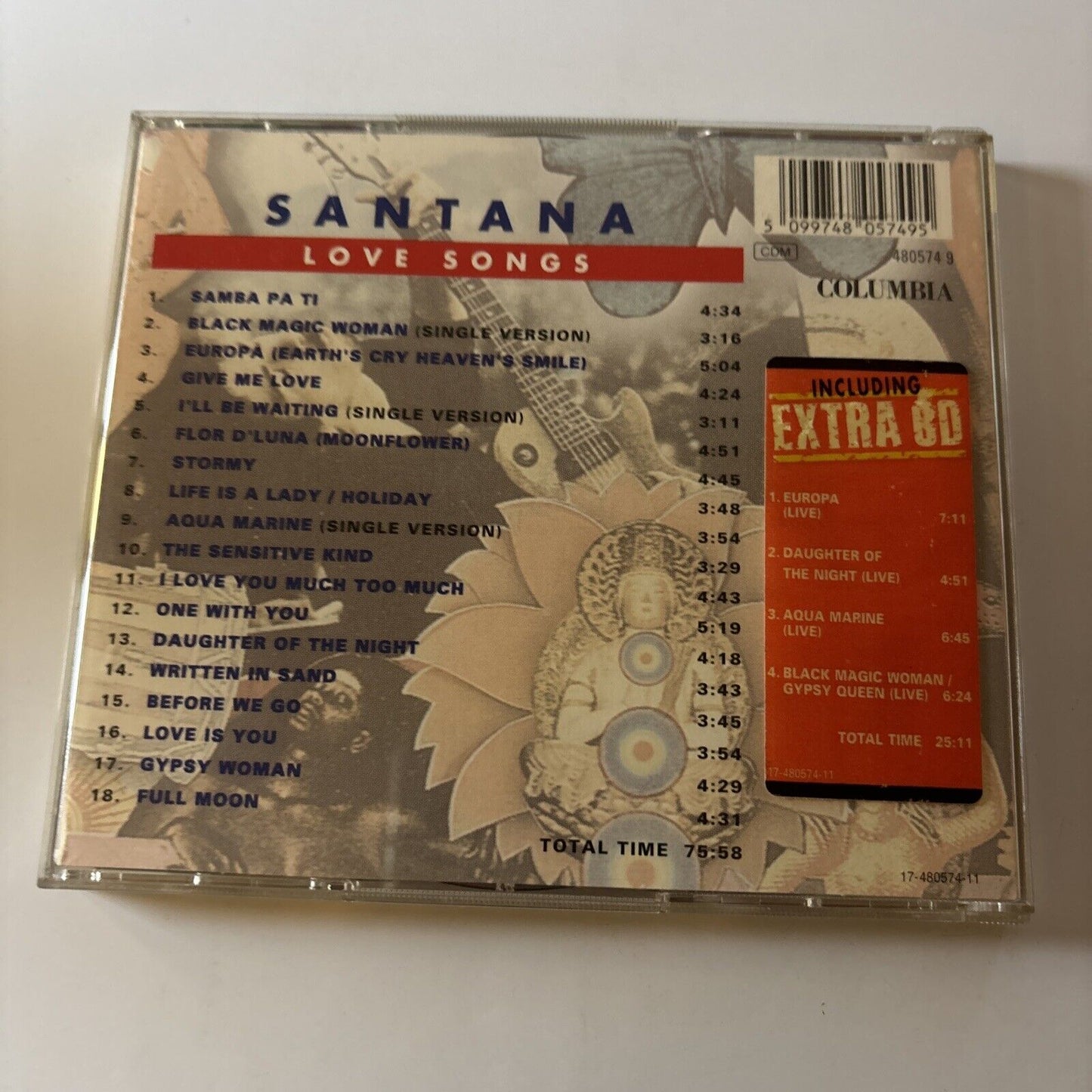 Santana - Love Songs - Extra Live Tracks (CD, 1995, 2-Disc) 4805749