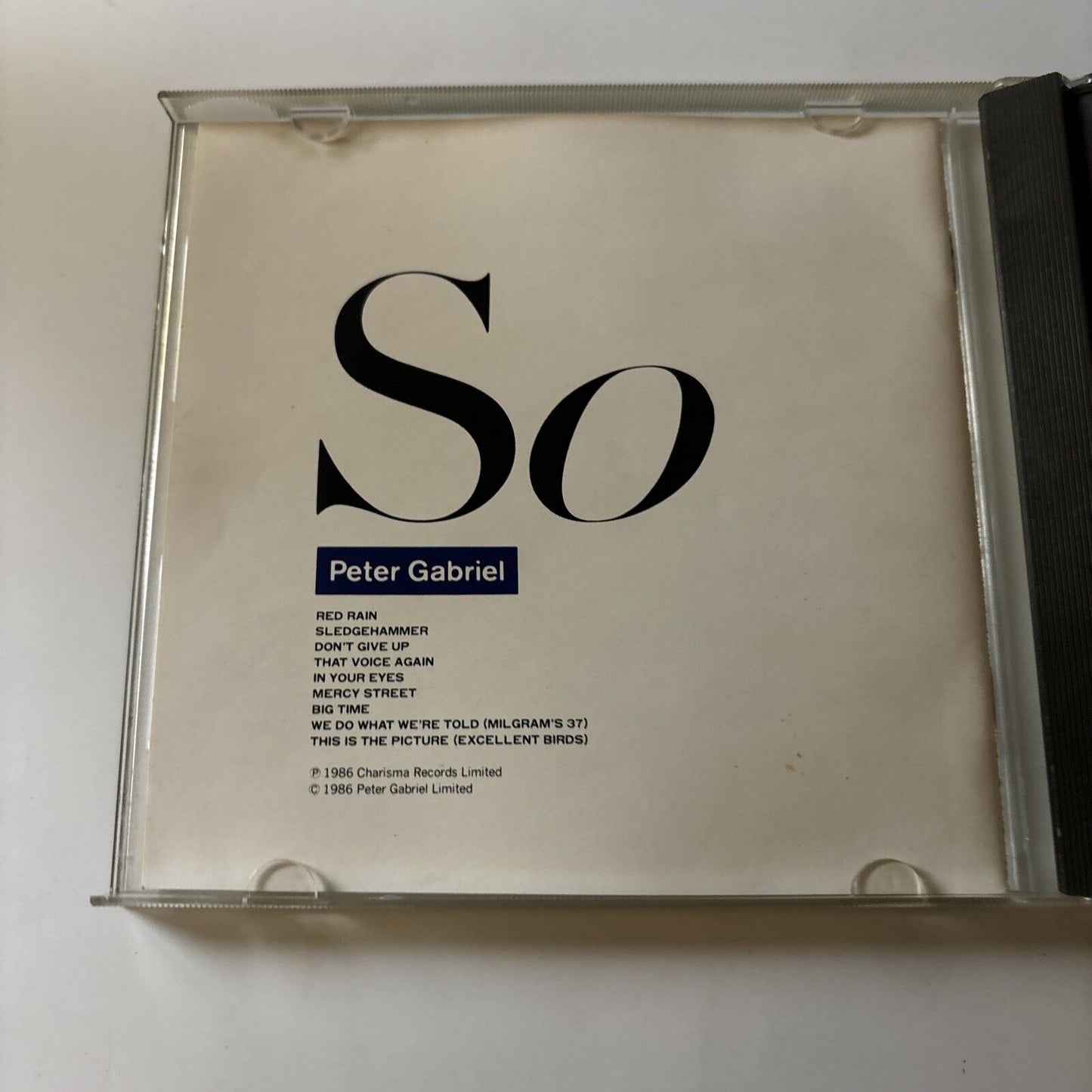Peter Gabriel - So (CD, 1986) Japan Vjd-32010