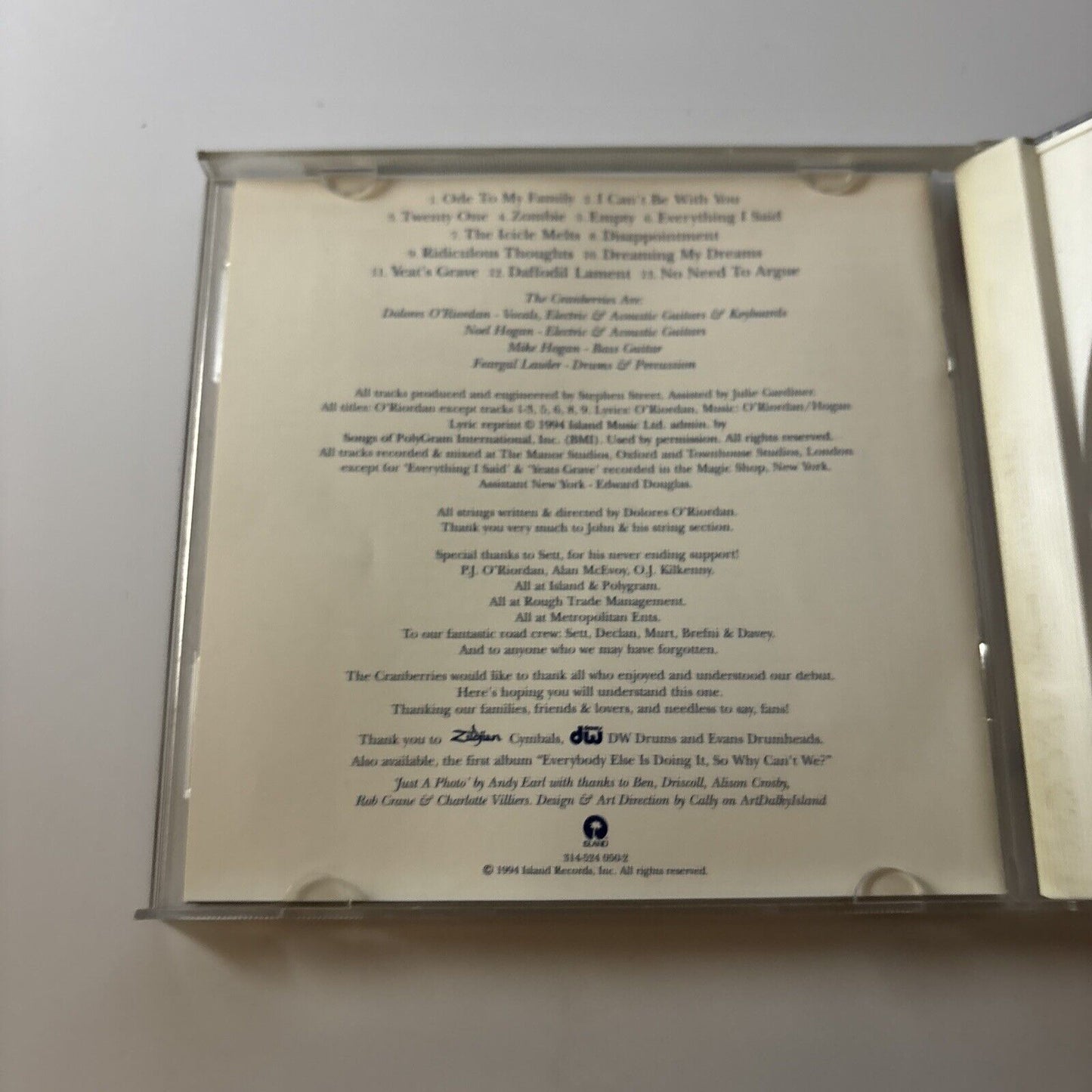 The Cranberries - No Need to Argue (CD, 1994)