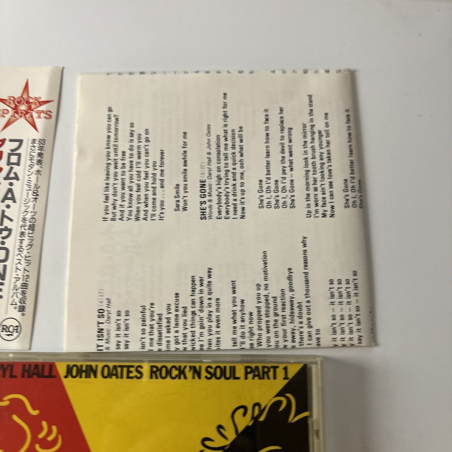 Daryl Hall & John Oates - Rock 'n Roll Soul Part1 (CD, 1990) Bvcp-5017 Obi Japan