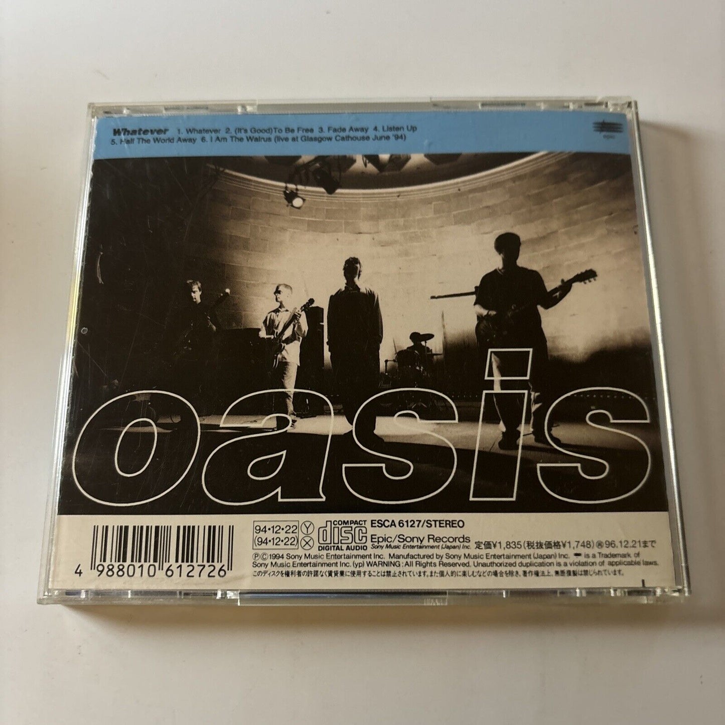 Oasis - Whatever (CD, 1994) Japan Esca-6127