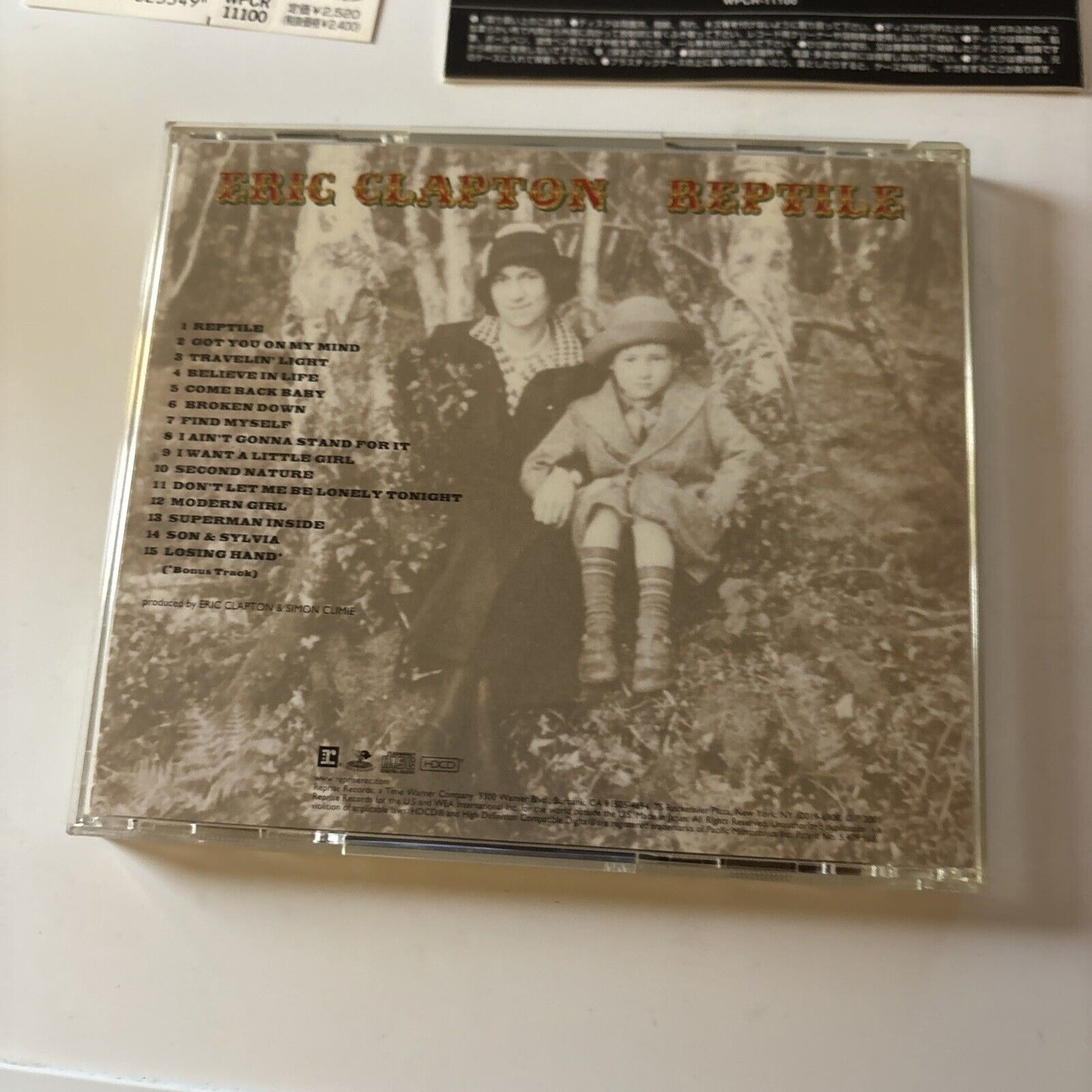 Eric Clapton - Reptile (CD, HDCD, 2001 ) Japan Obi Wpcr-11100