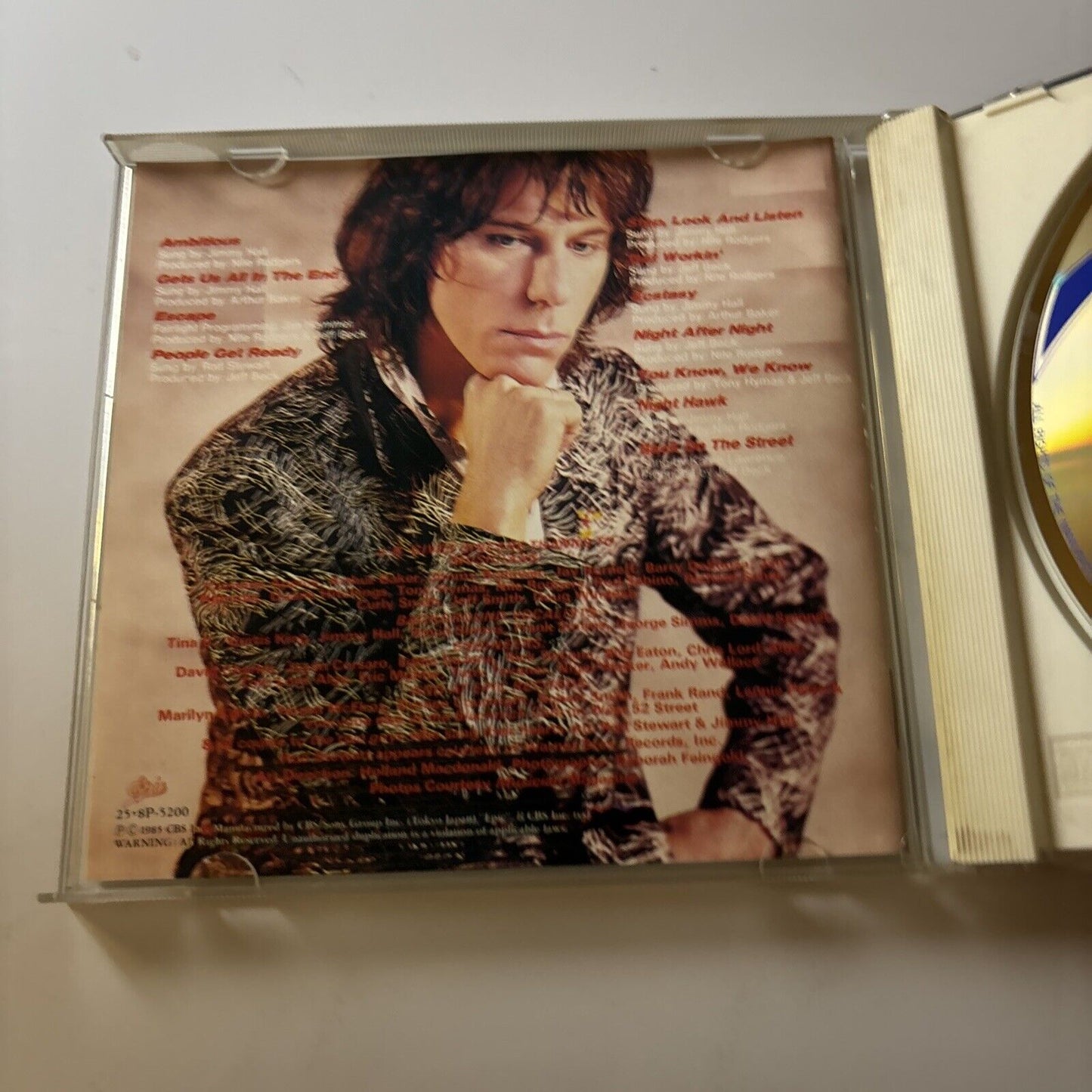 Jeff Beck - Flash (CD, 1985) Japan 25-8p-5200