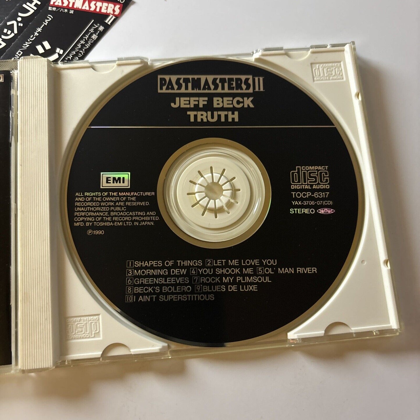 Jeff Beck - Truth (CD, 1991) Japan Tocp-6317 Obi