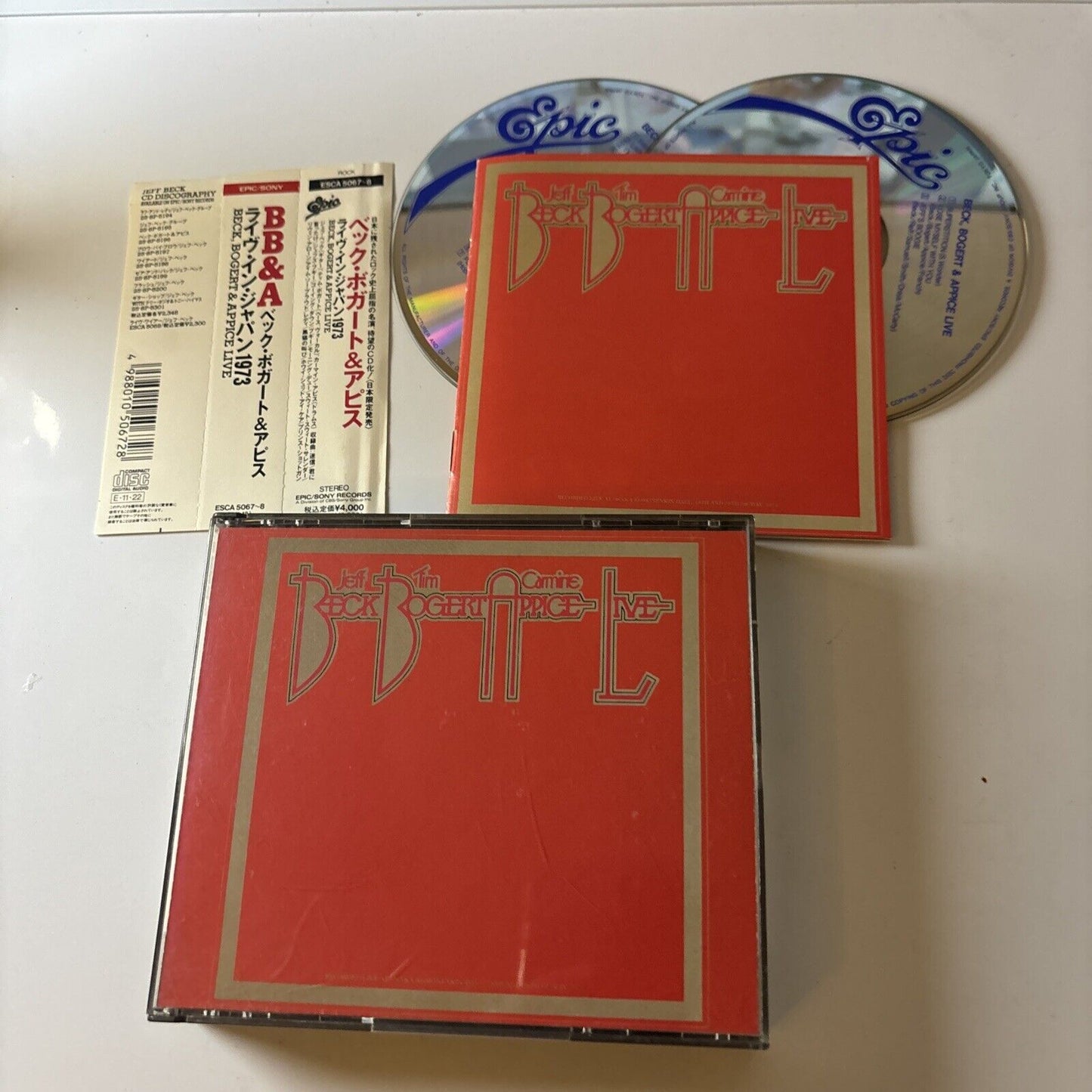 Beck Bogert & Appice Live (CD, 1974) Obi Japan Esca-5067-8