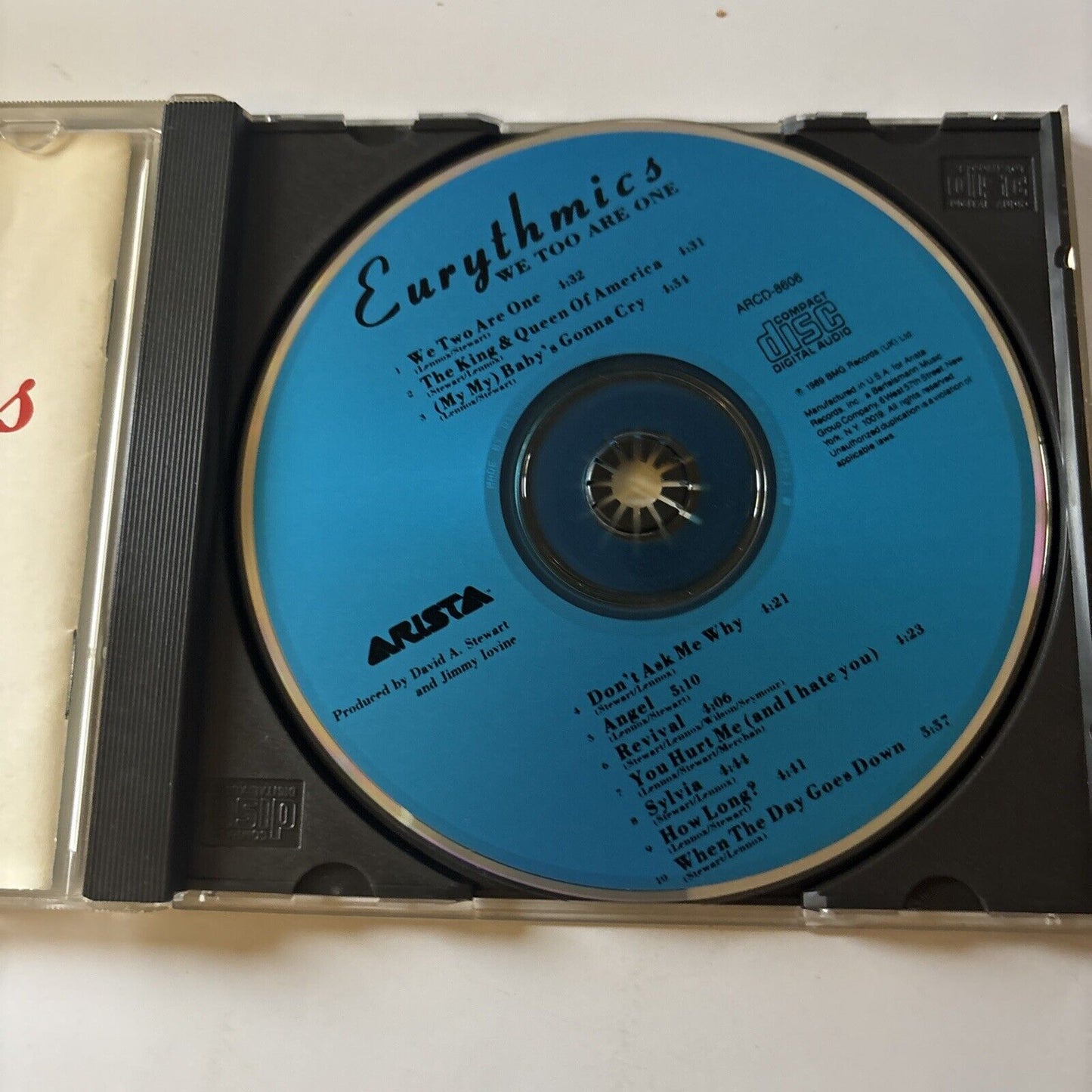 Eurythmics - We Too Are One (CD, 1989) Arcd-8606