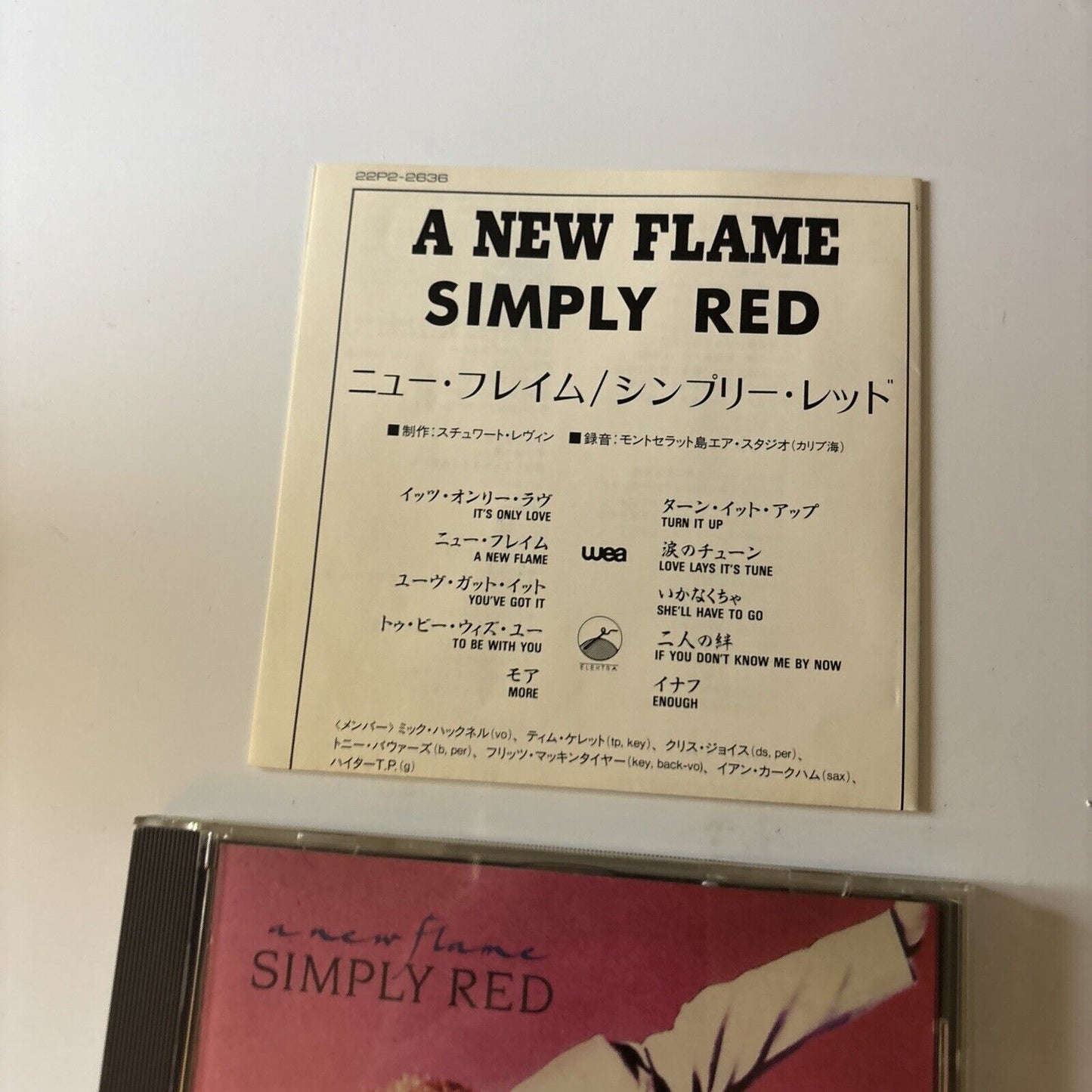 Simply Red - A New Flame (CD, 1989) Japan 22p2-2636