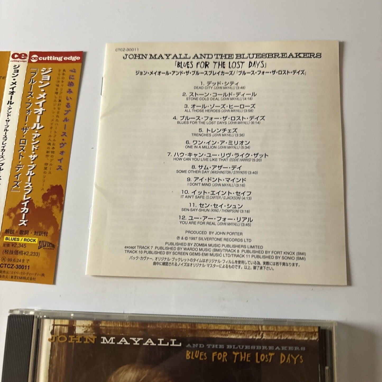 John Mayall And The Blue breakers - Blues For Lost Days (CD 1997) Obi Ctcz-30011