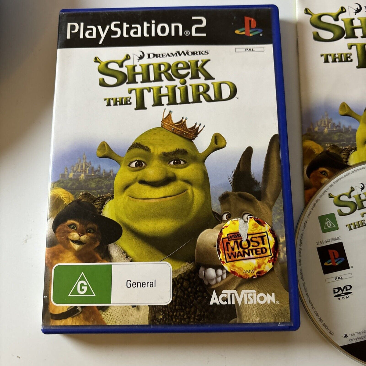 Shrek Controller Shrek The Third Sony Playstation 2 PS2 - Manual PAL – Retro Unit