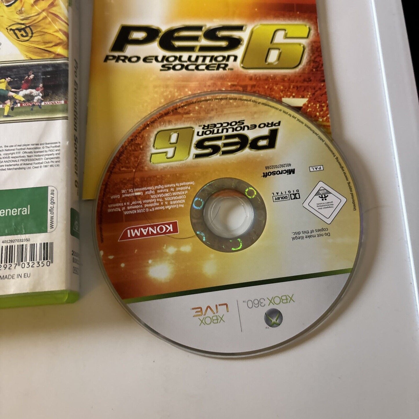 PES Pro Evolution Soccer 6 - Xbox 360 - Manual - 2006 PAL