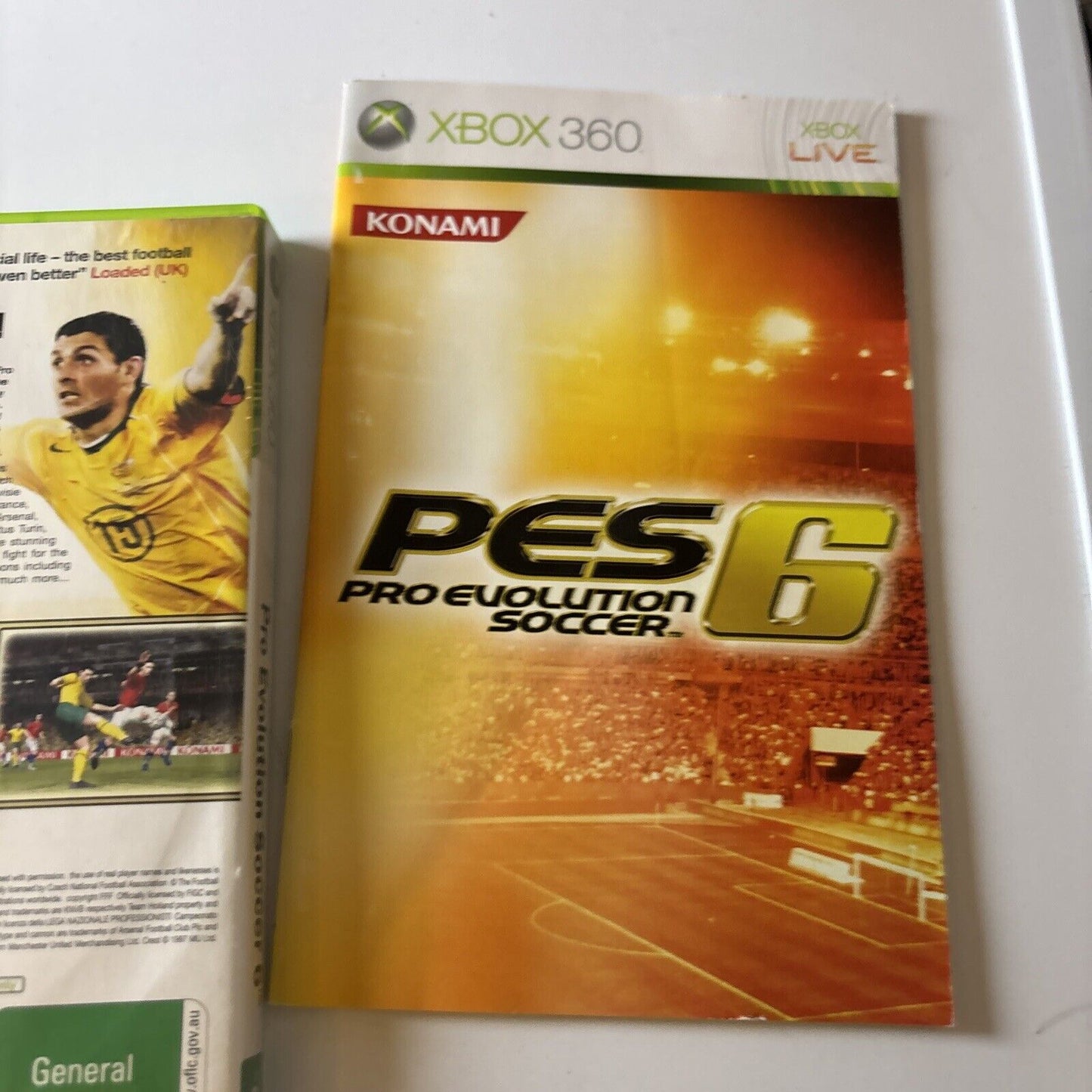 PES Pro Evolution Soccer 6 - Xbox 360 - Manual - 2006 PAL