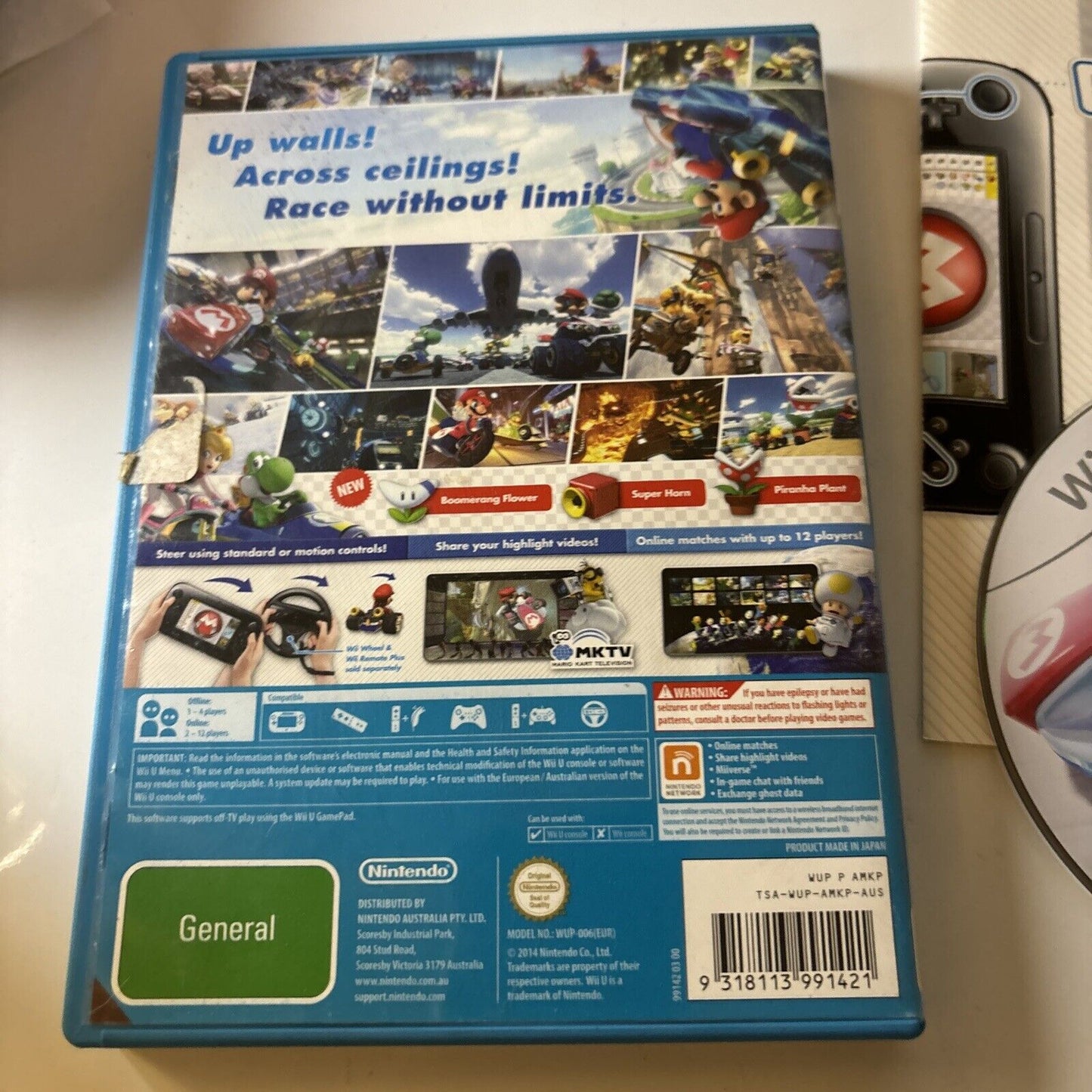 Mario Kart 8 Nintendo Wii U Complete With Game & Manual PAL