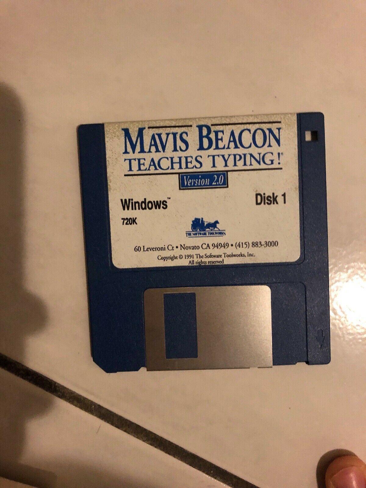 Mavis Beacon Teaches Typing Version 2.0 PC Windows CDROM Diskette Vintage Retro