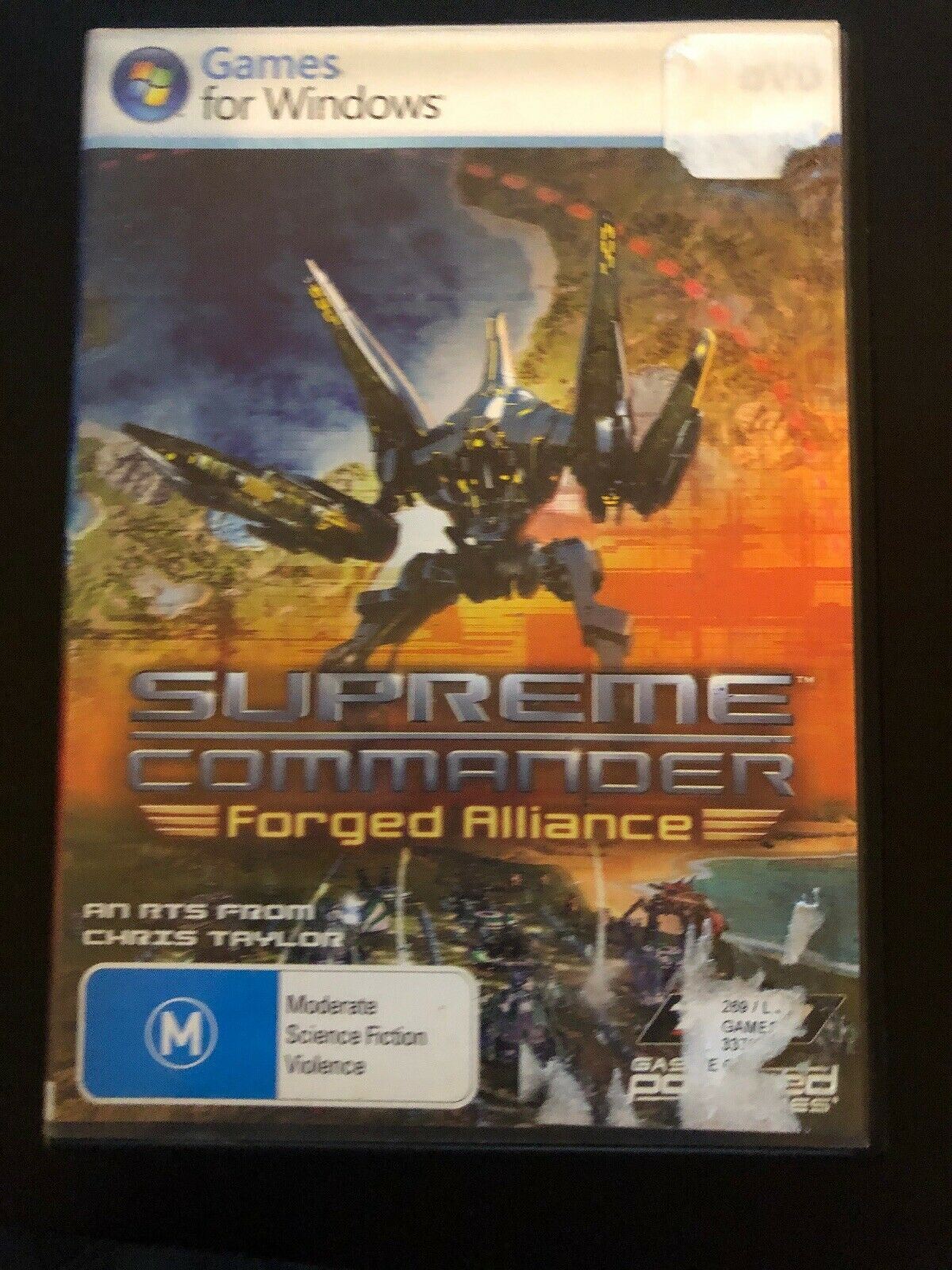 Supreme Commander Forged Alliance PC DVD Windows Game With Manual