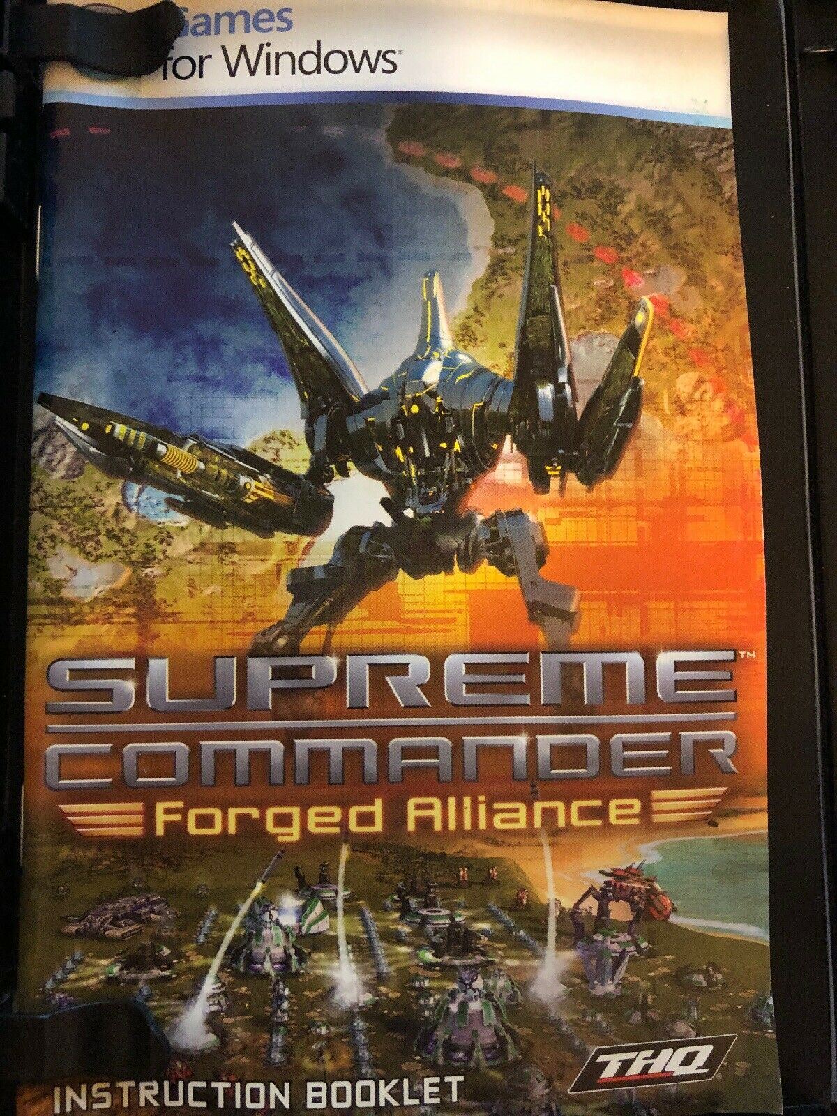 Supreme Commander Forged Alliance PC DVD Windows Game With Manual