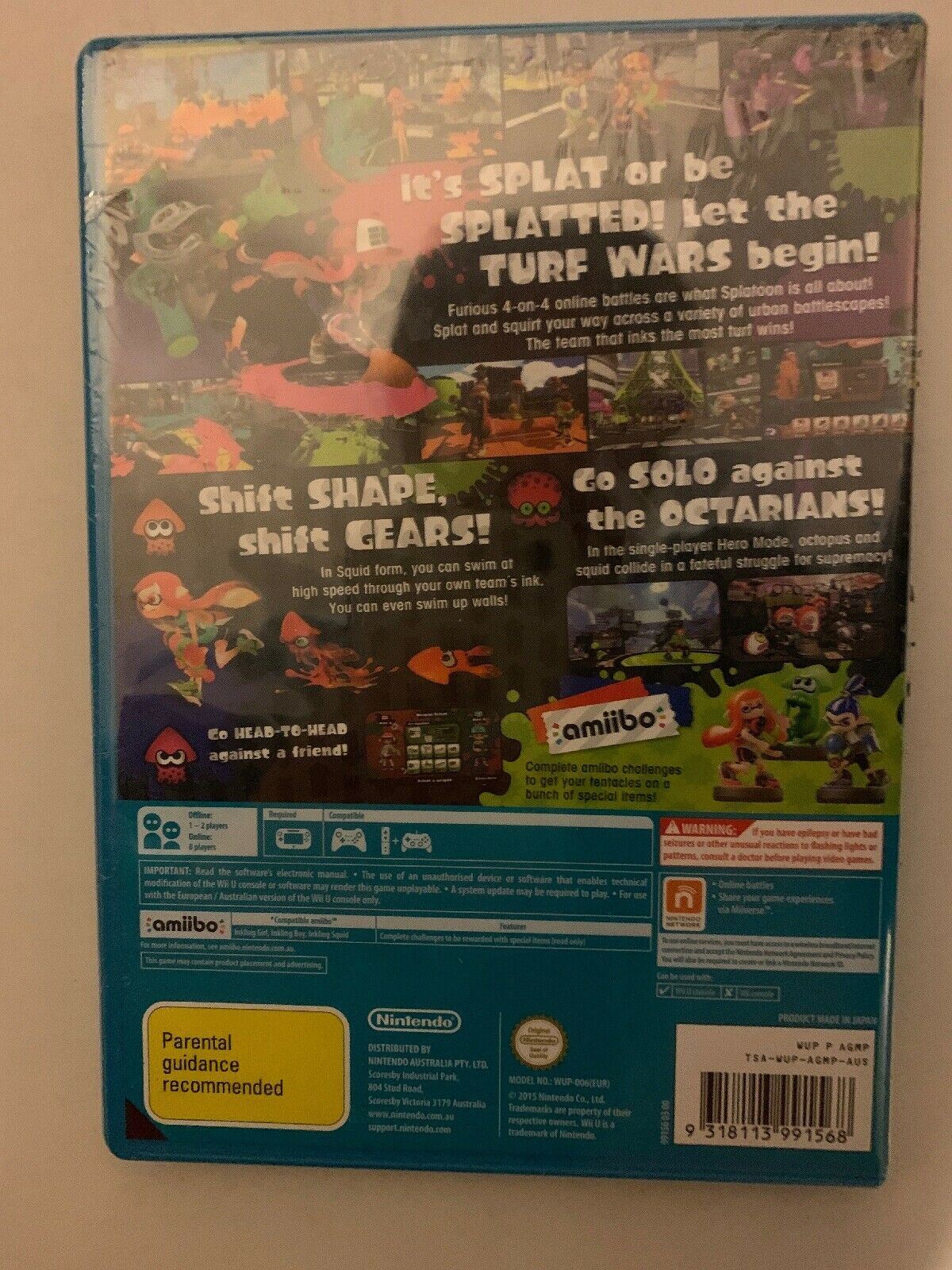 *New Sealed* Splatoon - Nintendo Wii U PAL Game