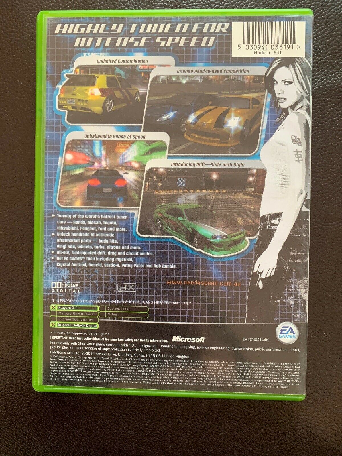 NEED FOR SPEED UNDERGROUND Microsoft Xbox Game PAL + Booklet