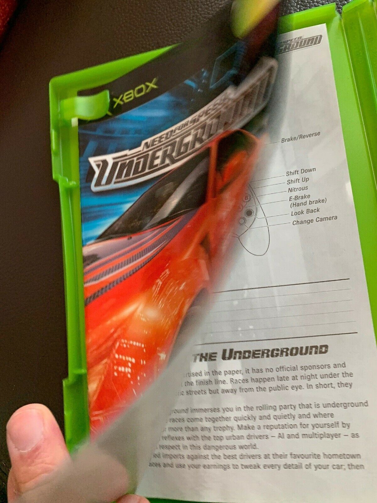 NEED FOR SPEED UNDERGROUND Microsoft Xbox Game PAL + Booklet