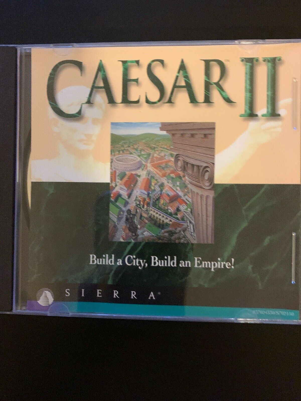 Caesar II CDROM (1995) Sierra Vintage Strategy City Management Building PC Game