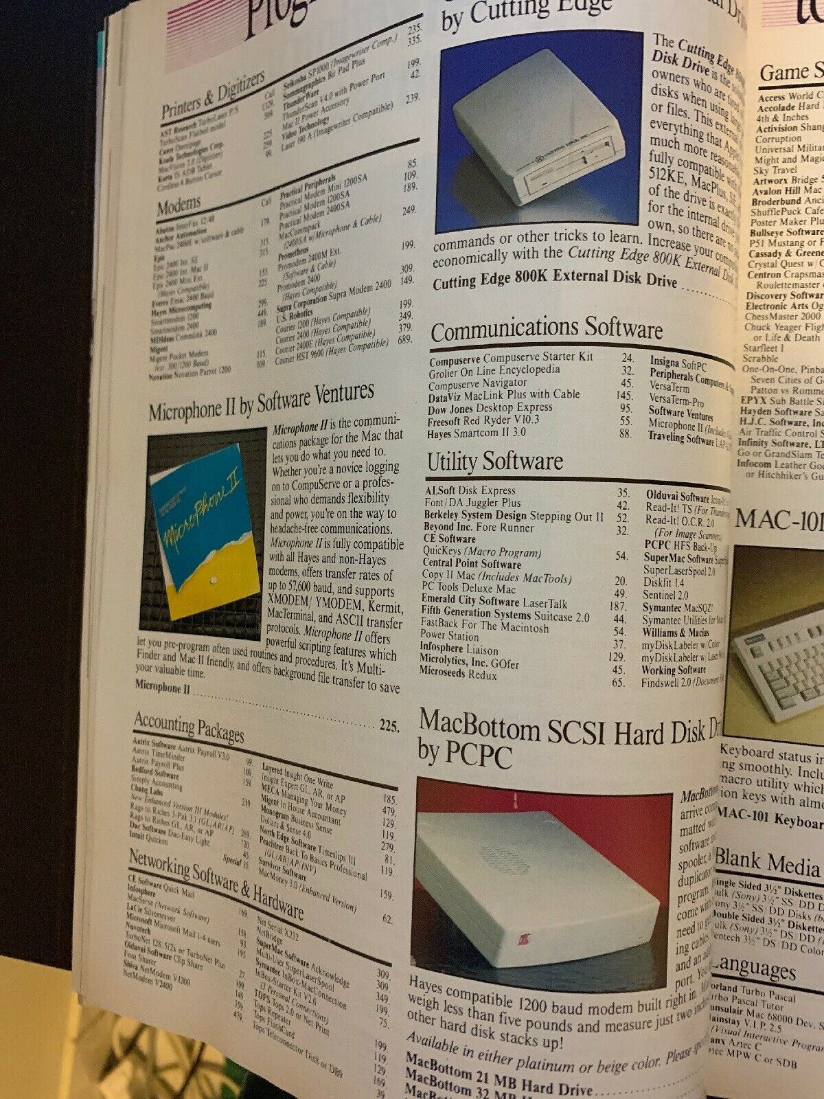 MacUser Magazine January 1989 Color! Classic Vintage Apple Magazine