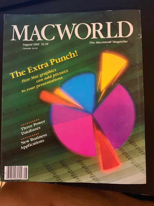 Macworld August 1985 The Macintosh Magazine The Extra Punch: Vintage Apple Comp.