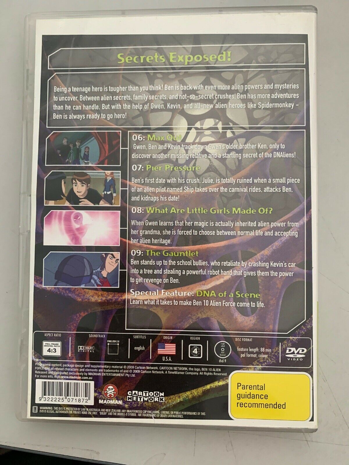 Ben 10 - Alien Force : Vol 10 DVD Region 4 PAL