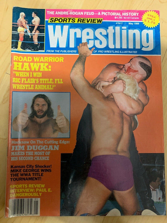 Sports Review Wrestling May 1988 Magazine Road Warrior Hulk