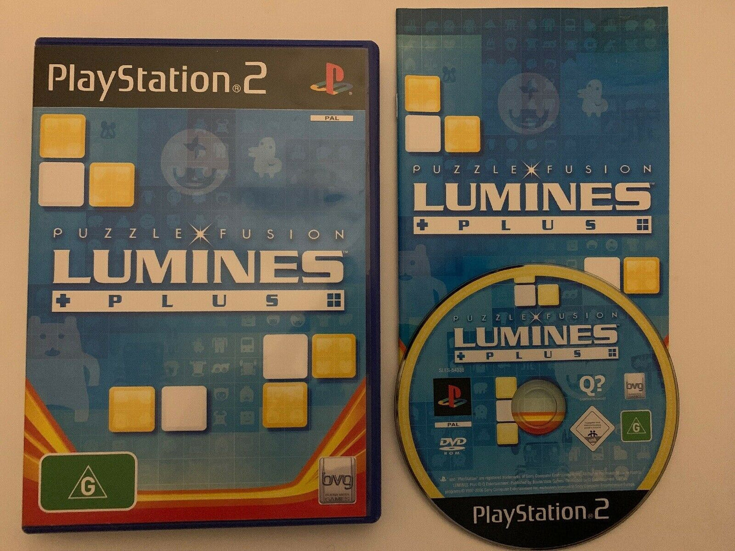 Lumines Plus - Sony Playstation 2 PS2 PAL *Complete* With Manual