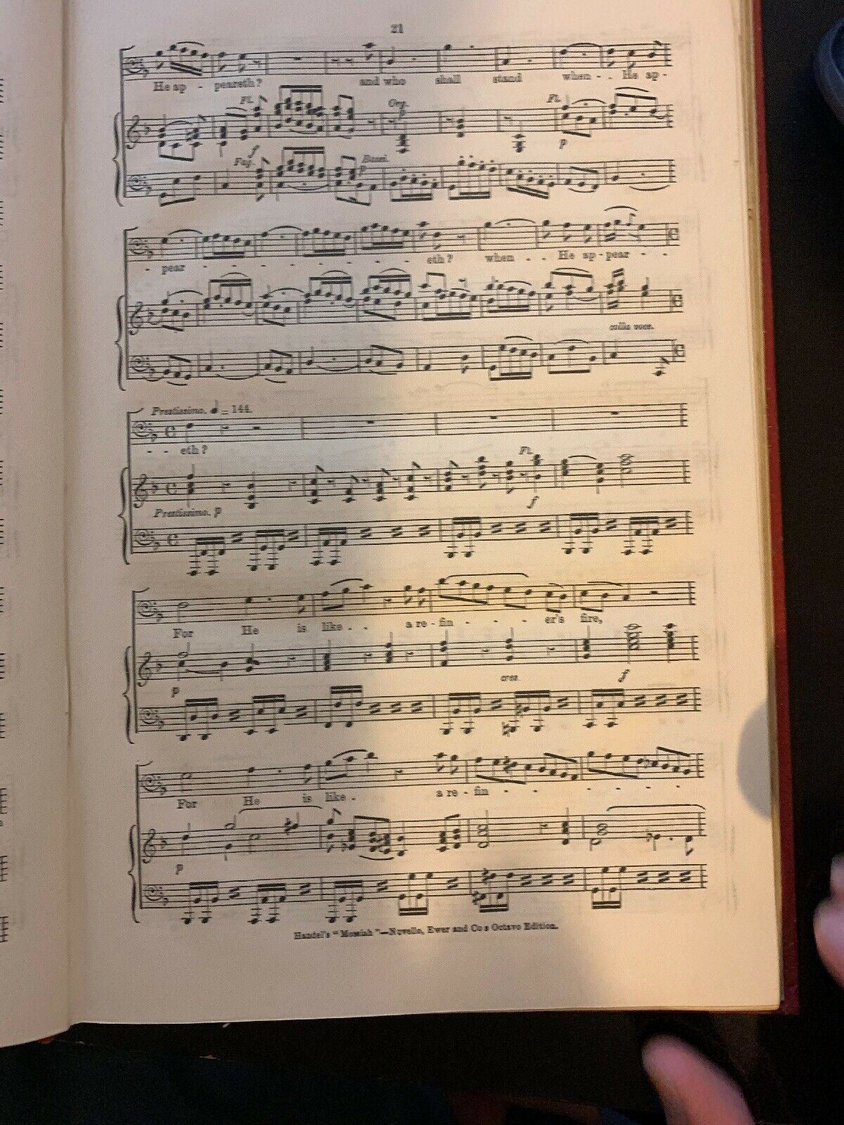 The Messiah Novello's Edition 1903 Hardback Edition