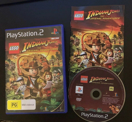 LEGO Indiana Jones: The Original Adventures - Sony PS2 PAL - Includes Manual