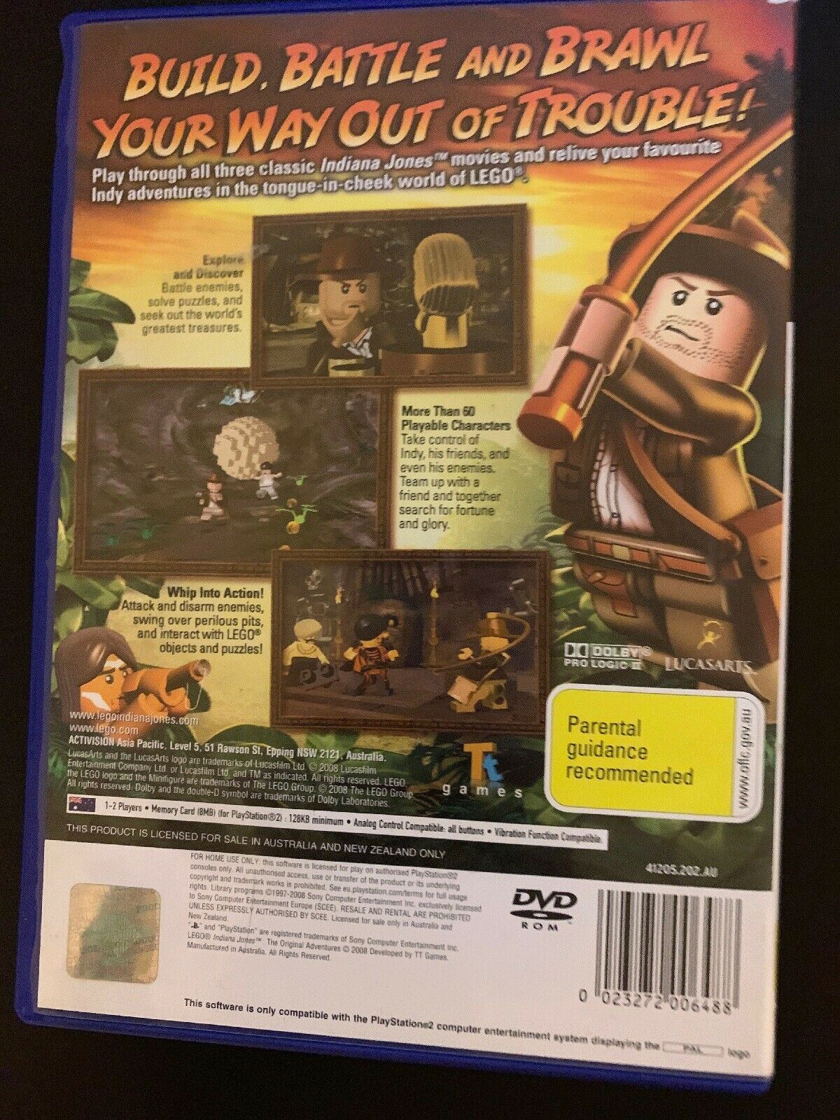 LEGO Indiana Jones: The Original Adventures - Sony PS2 PAL - Includes Manual