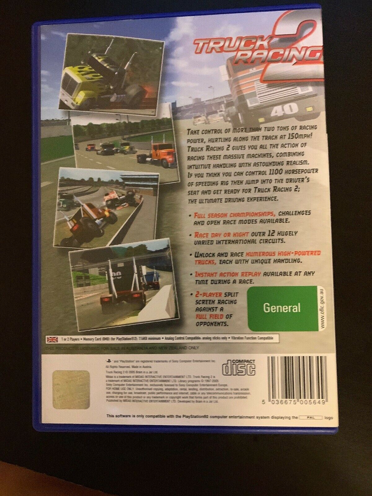 Truck Racing 2 Playstation 2 PS2 FREE OZ SHIPPING