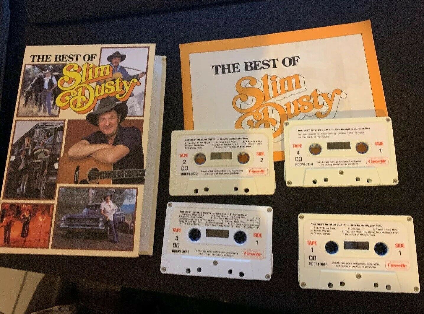 The Best Of Slim Dusty Cassette Tape With Booklet Vintage 1984 *RARE*
