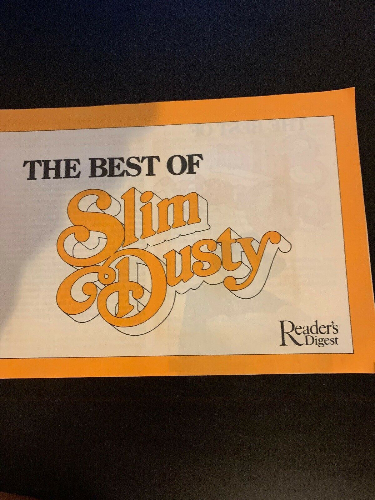 The Best Of Slim Dusty Cassette Tape With Booklet Vintage 1984 *RARE*