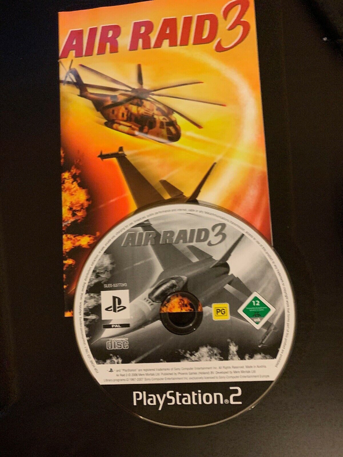 AIR RAID 3 (SONY PS2 GAME, PG) With Manual