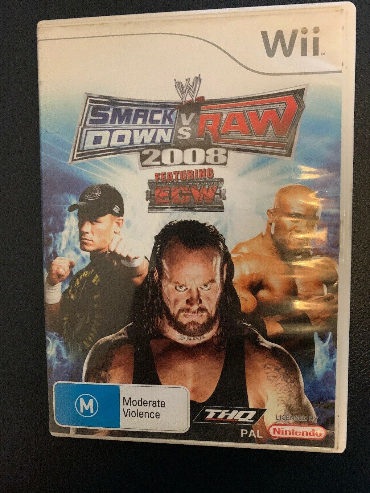 WWE SmackDown vs. Raw 2008 Nintendo Wii With Manual